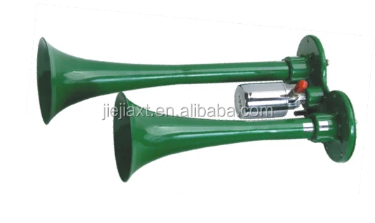 The green of two pipe air horn