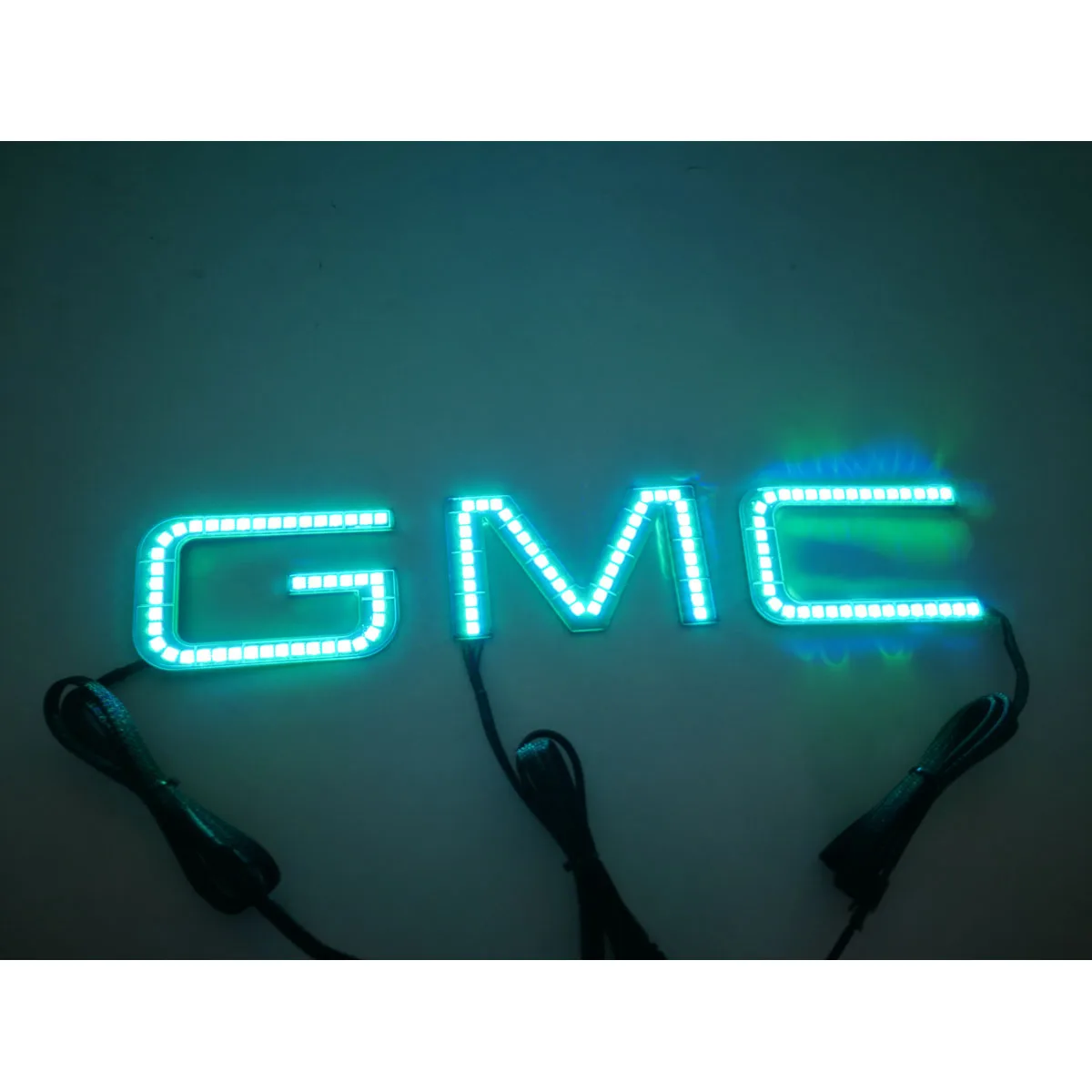 GMC Car logo led auto headlight chasing angel eyes halo rings fog headlight DC12/24V