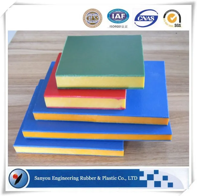 hdpe polyethylene double color sheet/3 layer sheet/sandwich board