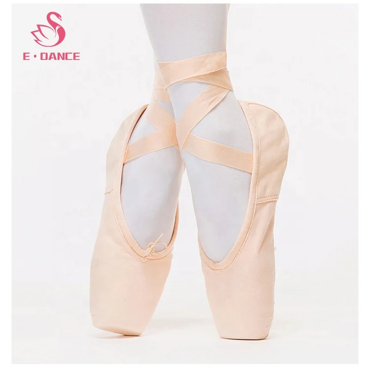
High-quality Professional Ladies canvas cotton ballet pointe shoes for ballet dance Women 