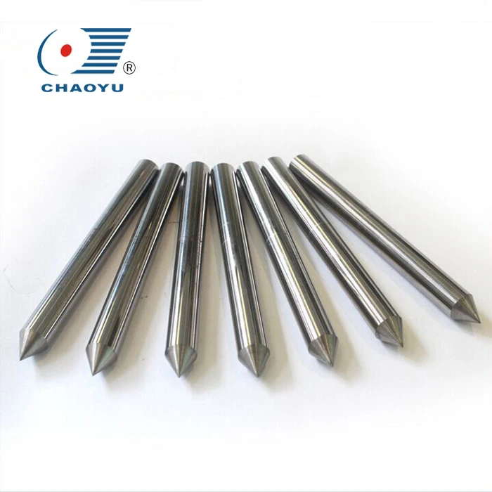 YG10X Zhuzhou manufacturer D3.2*17.5mm Carbide rods with cone head with ISO9001 certificate