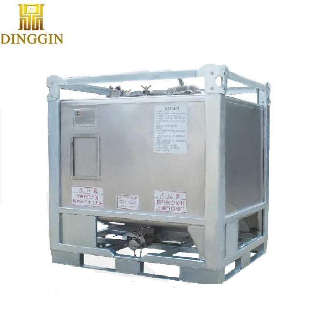 
SS304/SS316L large UN approved stainless steel IBC container 500L to 2000L 