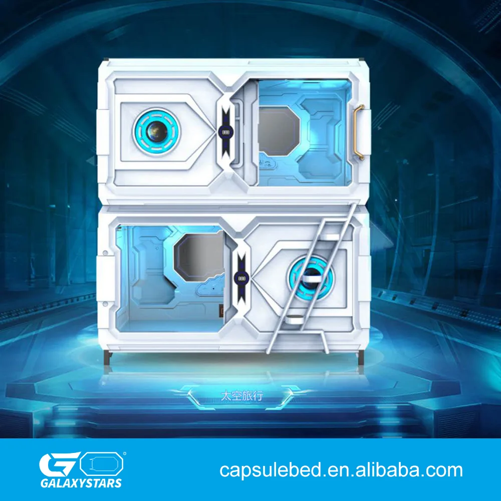 
2018 Cosmos series Vertical Bed OEM Vacuum Thermoforming Plastic Capsule hotel 