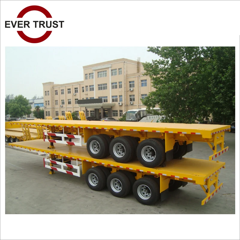 low price high quality flatbed trailer for sales in dubai