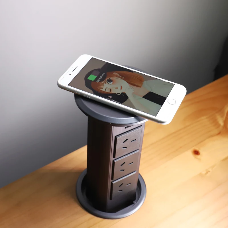 australia pop up socket electric sockets plug kitchen power socket outlets wireless charger for kitchen island meeting room