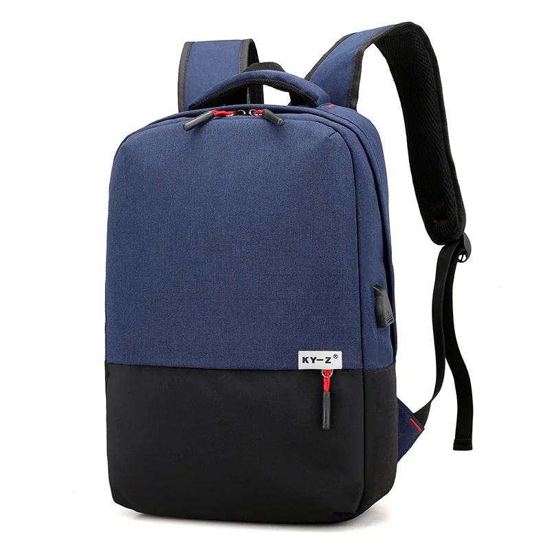 custom stylish Two colors outdoor backpacks travel back pack waterproof laptop usb backpack with Cheap price