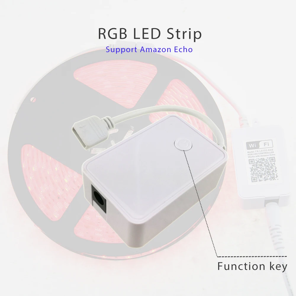 CE FCC RoHS RGB DC12V 72W Remote Control 5050 Wifi Smart LED Strip Light