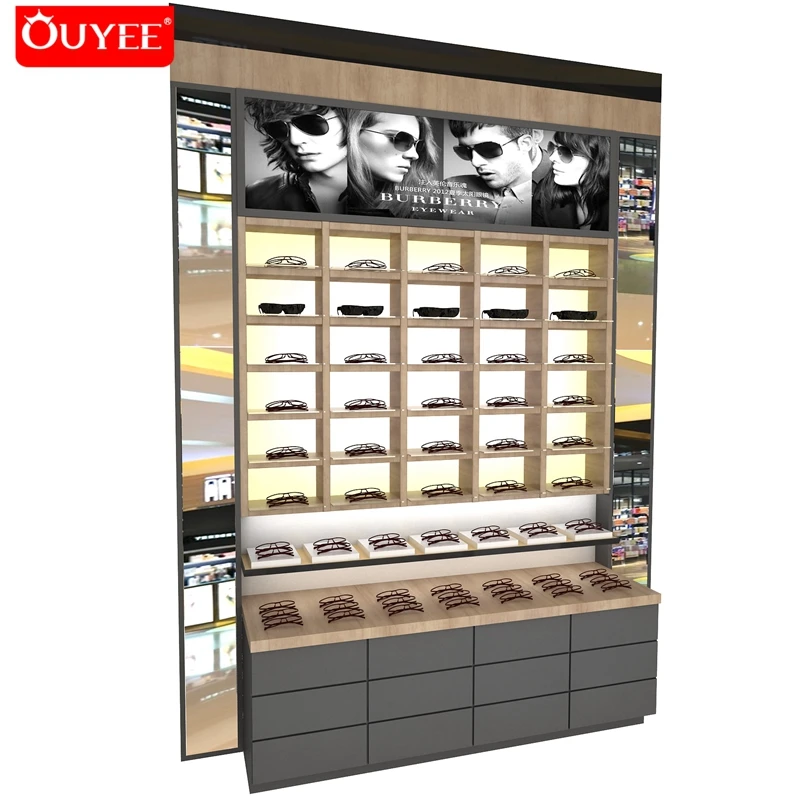 Simple Optical Store Design Display Showcase Eyeglasses Cabinet For Shop Decoration