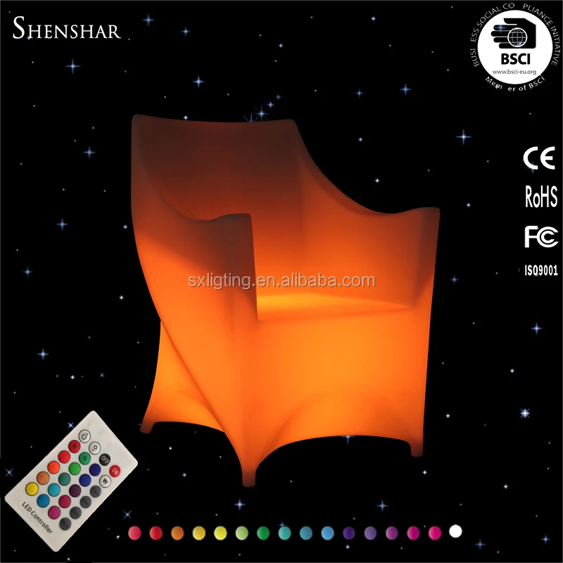 
mobilier lumineux Light Luminous Led Rotational Outdoor Chairs 