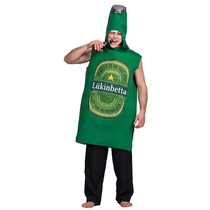 Wholesale 2019 Halloween beer bottle mascot costume for adults men funny cosplay fancy dress mascots