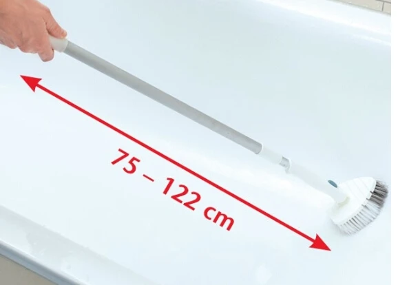 Multi-purpose triangle rotating head long handle telescopic kitchen cleaning brush bathroom floor corner brush