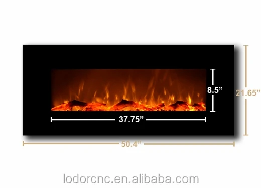 modern flame wall mounted electric fireplace