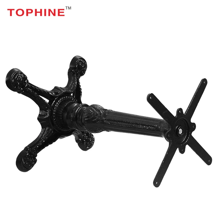
TOPHINE Furniture Wholesale Antique Style Cross Cast Iron Table Leg table bases 