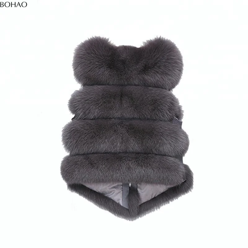 
Many Colors Available Fancy Design Inexpensive Women Artificial Fox Fur Vest 