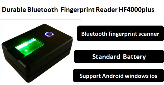 Windows Android IOS Linux Wireless Optical biometric Fingerprint Scanner HF4000Plus  for Payroll