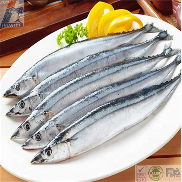 
2018 New arrive good quality Frozen Pacific Saury seafrozen fish for sale 