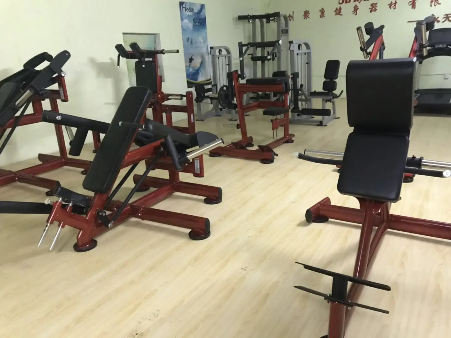 Huiti commercial gym equipment plate loaded machine Gym80 series BIRD TRAINER chest press machine