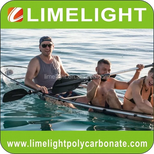 LIMELIGHT outrigger system clear kayak transparent canoe