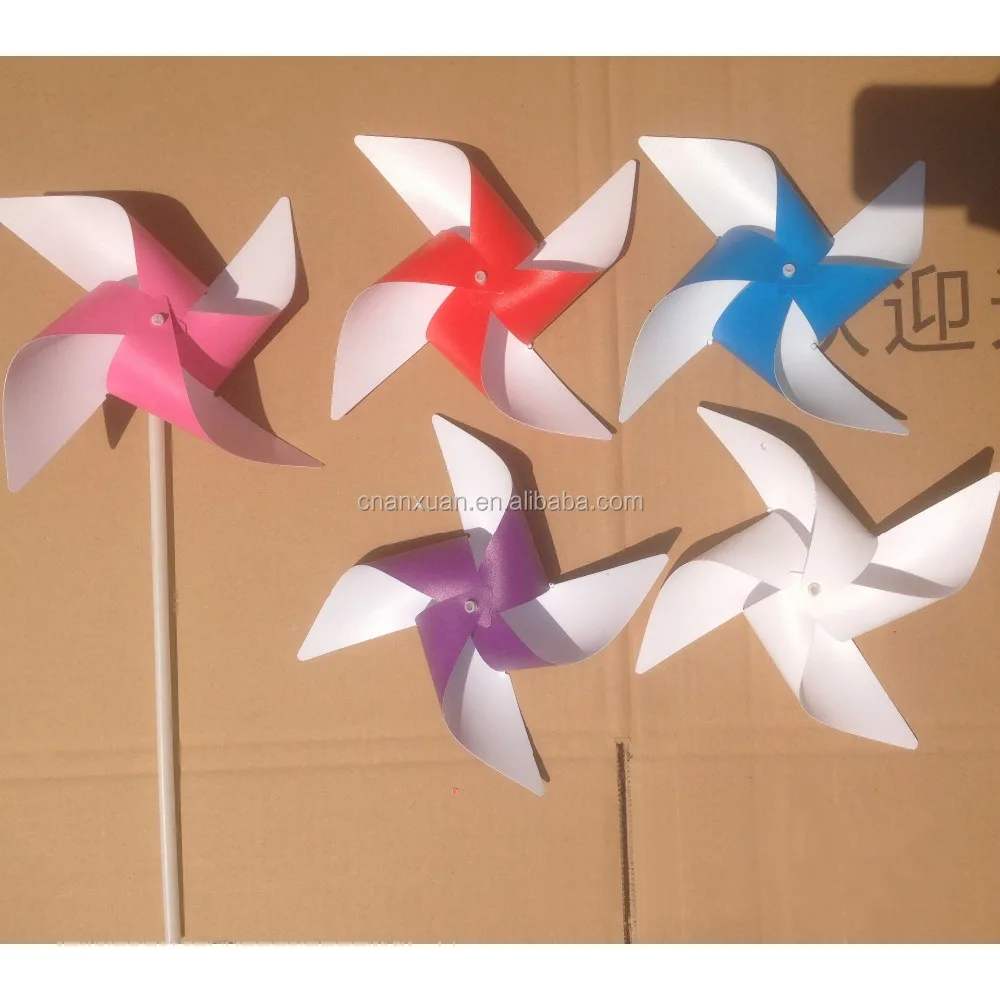 
4 leaf small cheap toy paper windmill string 