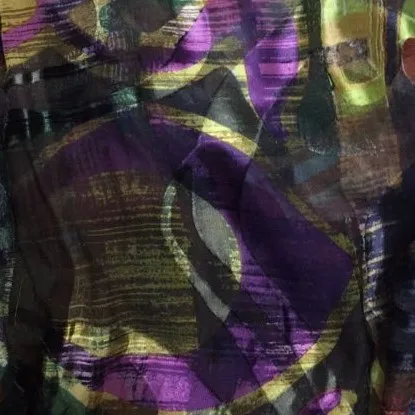 
Printing Burn Out Silk Viscose Satin Fabric 