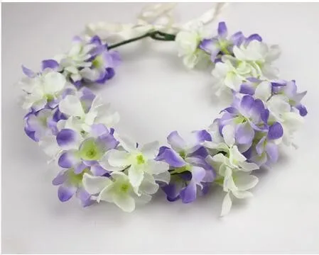 
Bohemian Style Bridal Bridesmaid Hair band Flower Crown Wreath Forehead Headband Beach Accessories Wedding Garland 