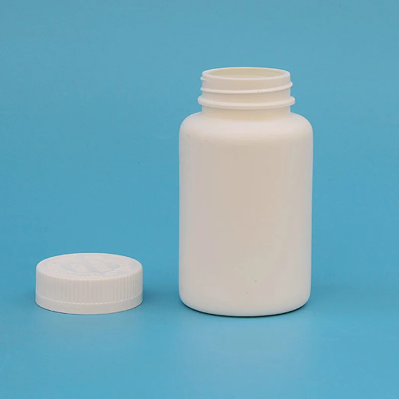 8oz 30 oz Round Cylinder HDPE Plastic Bottle with Screw-On Lids
