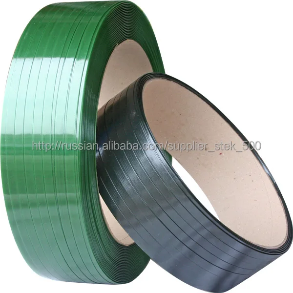 STEK PET STRAP GREEN  EMBOSS/SMOOTH FINISH Automatic / Manual Use Polyester PET Strap Roll