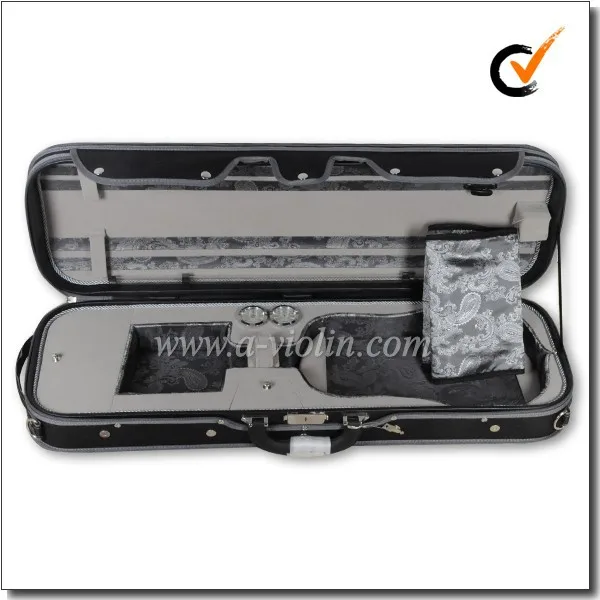 Deluxe Oxford Or Twill Cover Exterior Wood Hard Violin Case (CSV1072A)