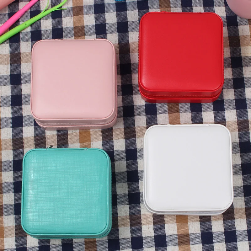 Custom fastest 7 days travel case storage gift pu leather jewellery box