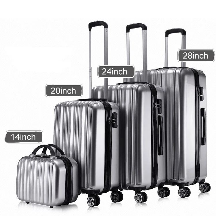 
High Quality Travel Luggage Cheap Suitcase 4 PCS Teens School Wheeled Trolley Bag 