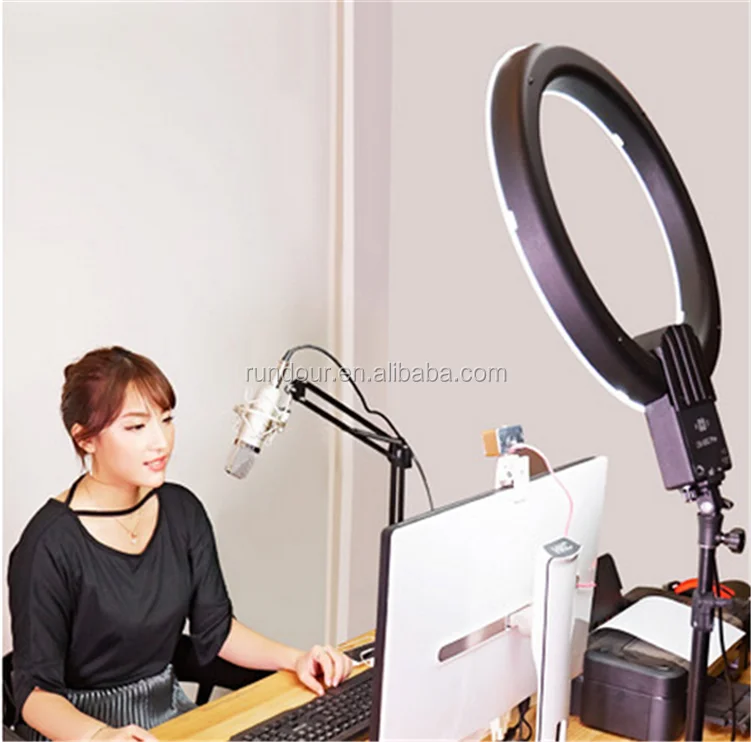 Высокая яркость кольцо с подсветкой NanGuang CN-R640 кольцевая Светодиодная лампа со светодиодной лампой для украшение головы связанных фотографией а также