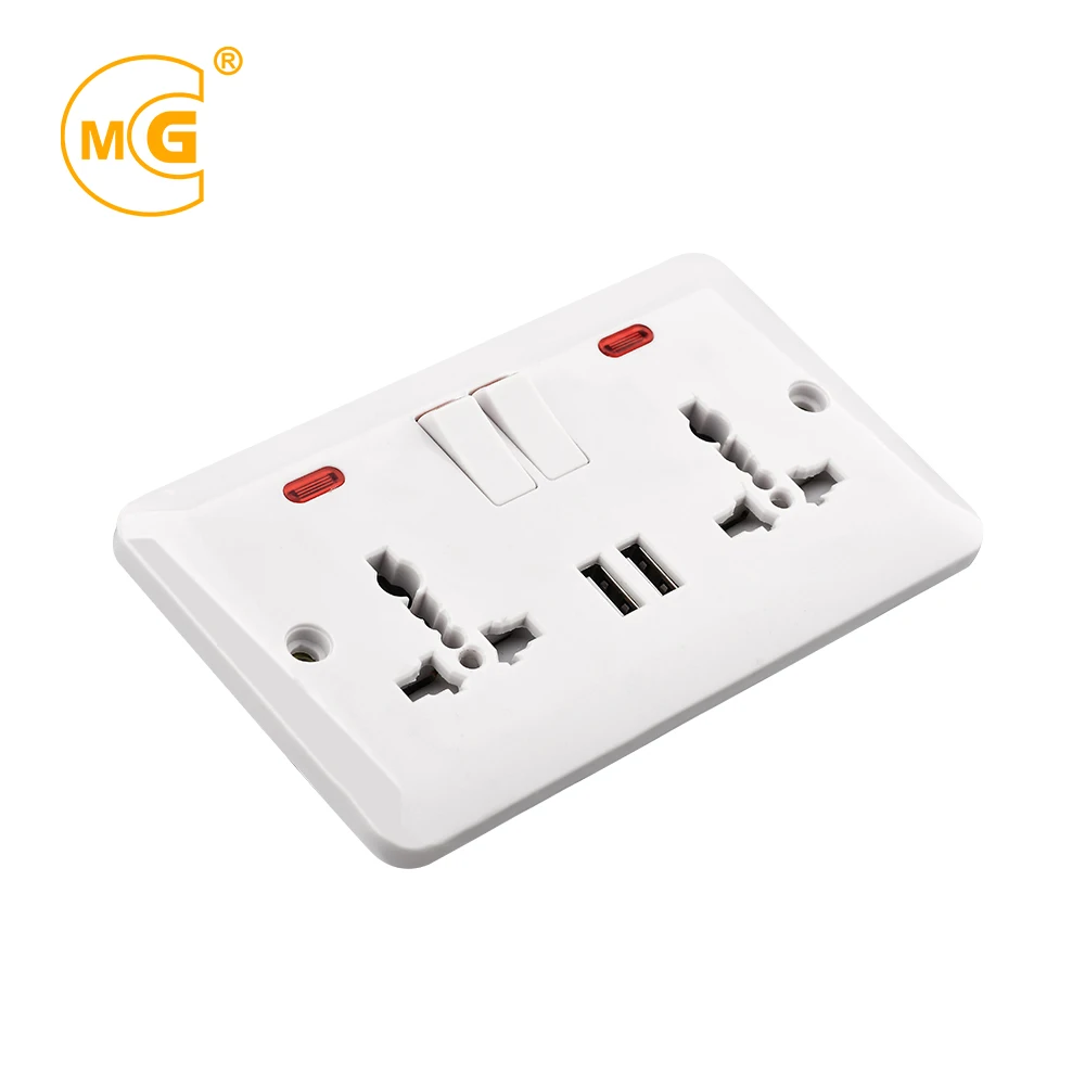 UK power universal electric 230v wall plug socket outlet