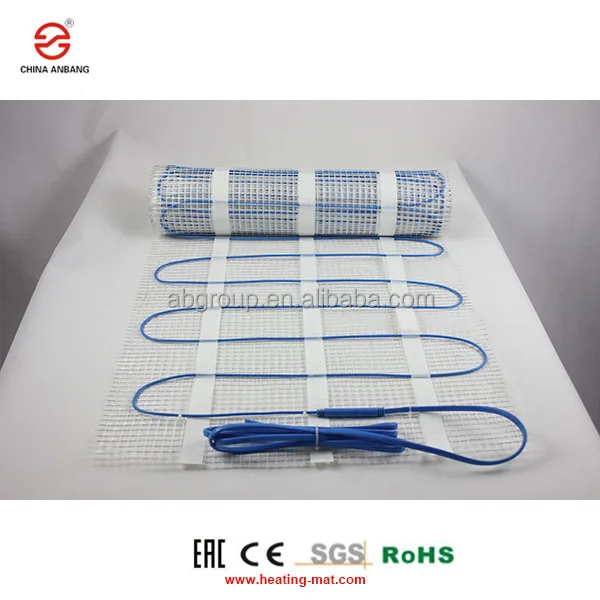 Electric Twin Conductor Heating Cable Mat For Hydronic Radiant Floor Heating with CE,RoHS,SGS,EAC