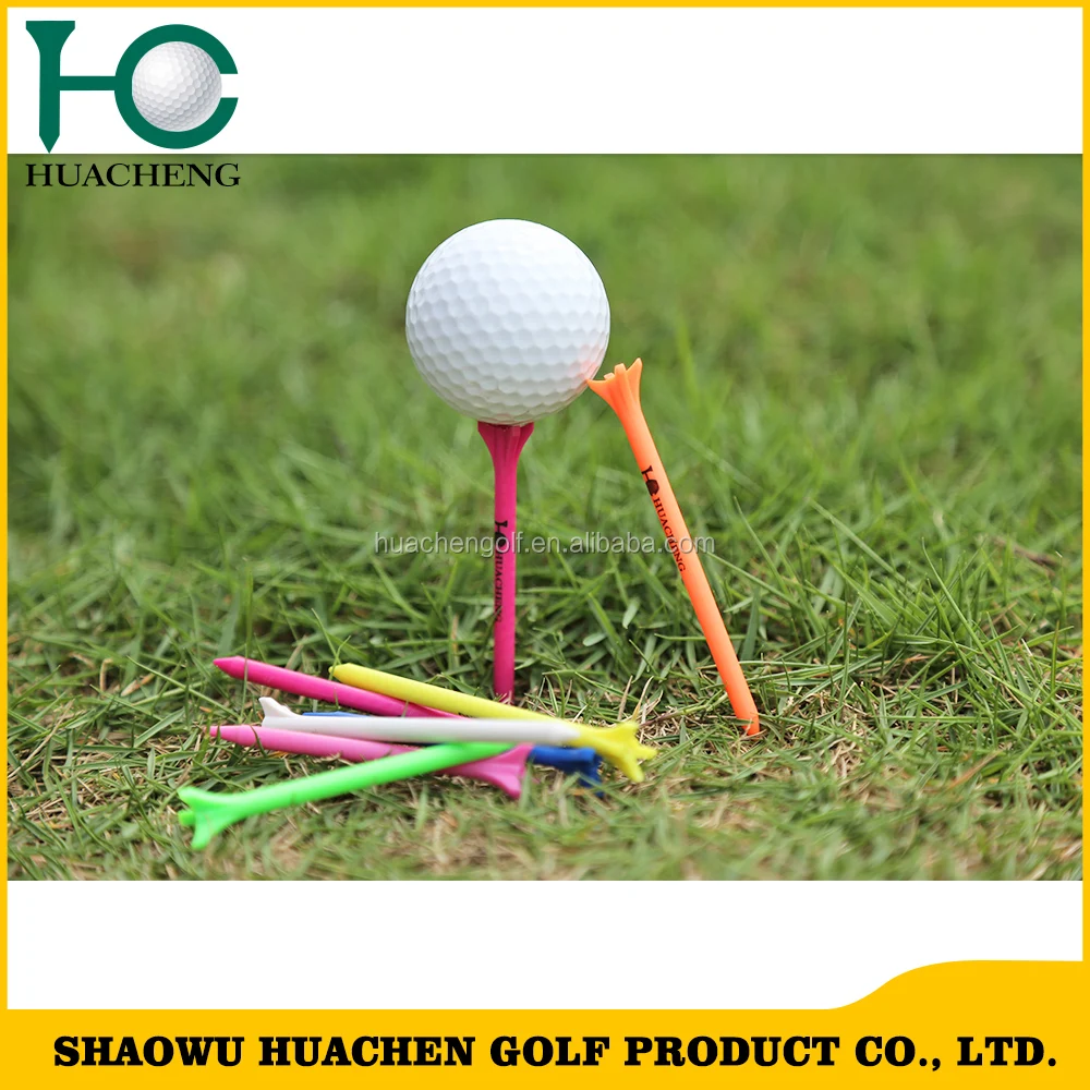 Hot sale bulk colorful plastic fly golf tees with custom logo