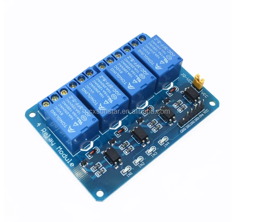 4 Channel Relay Module Low Level Relay shield