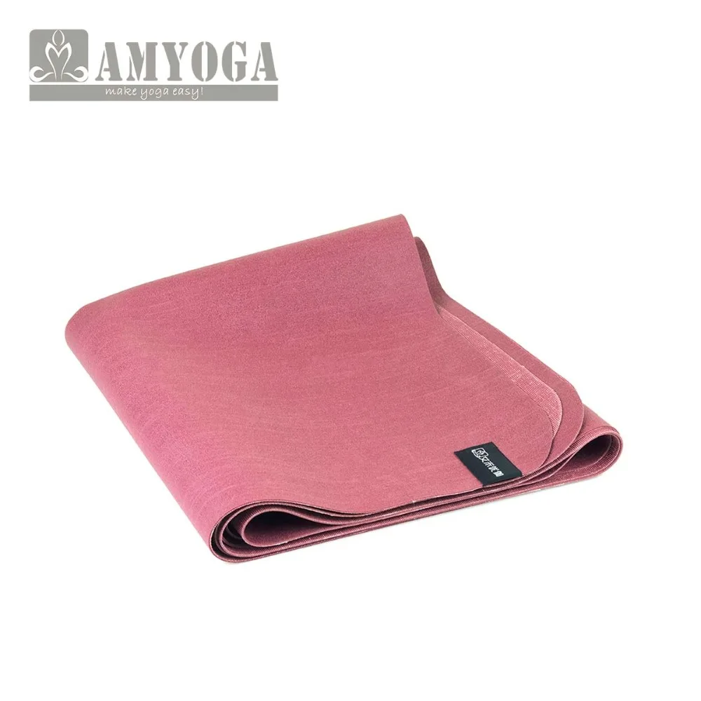 
BSCI factory thin natural rubber travel yoga mat 