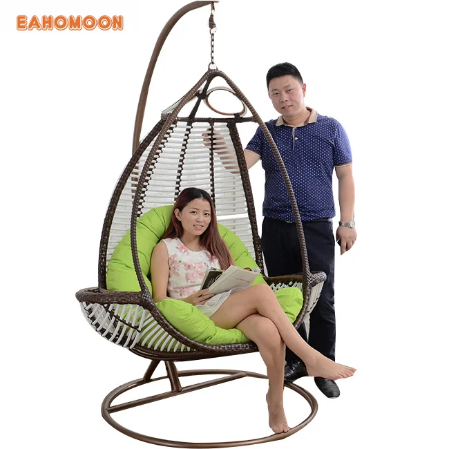 
Bird Nest Chair Outdoor Indoor Wicker Hanging Swing Big Round Wicker Nest Chair 