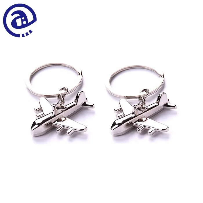 Hot Sale Cheap Key Tag Type Boeing Style Custom Aviation Gifts Metal 3D Airplane Model Keychain