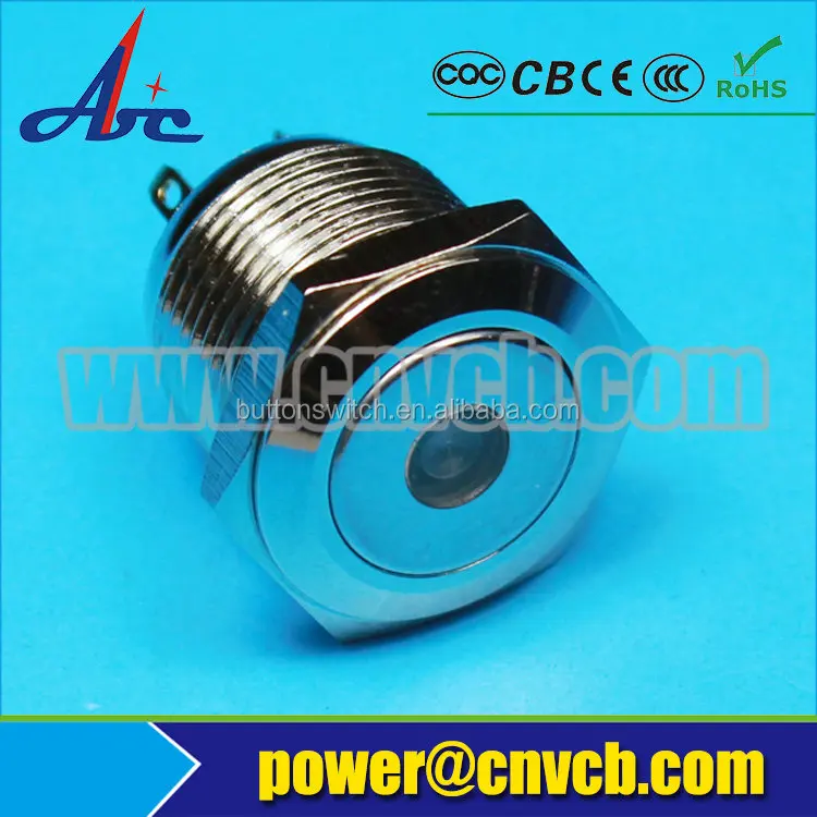 1670 производителя высокое качество нержавеющей стали 16 мм точка из светодиодов переключатель мгновенного