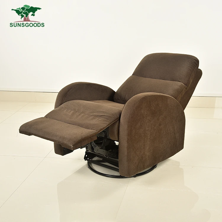 
B209a Modern furniture small manual relax couch seat swivel rocker single fabric cinema home theater sofa recliner chairs 