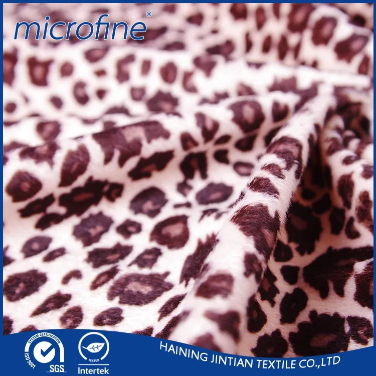 Пикантные с леопардовым принтом 100% полиэстер блестящие мягкие ткани velboa в рынок ЕС