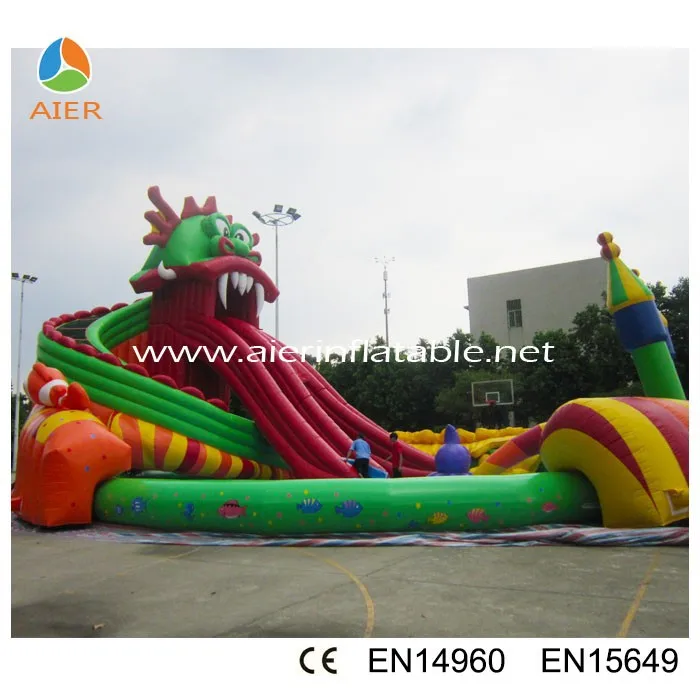 Big Inflatable Water Park Equipment for Sale, Water Park Play Equipment Water Slide >3 Years Resort Place（景区）