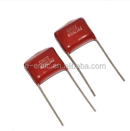CBB22 metal film capacitor 400V 224j 220NF 0.22UF P=15MM