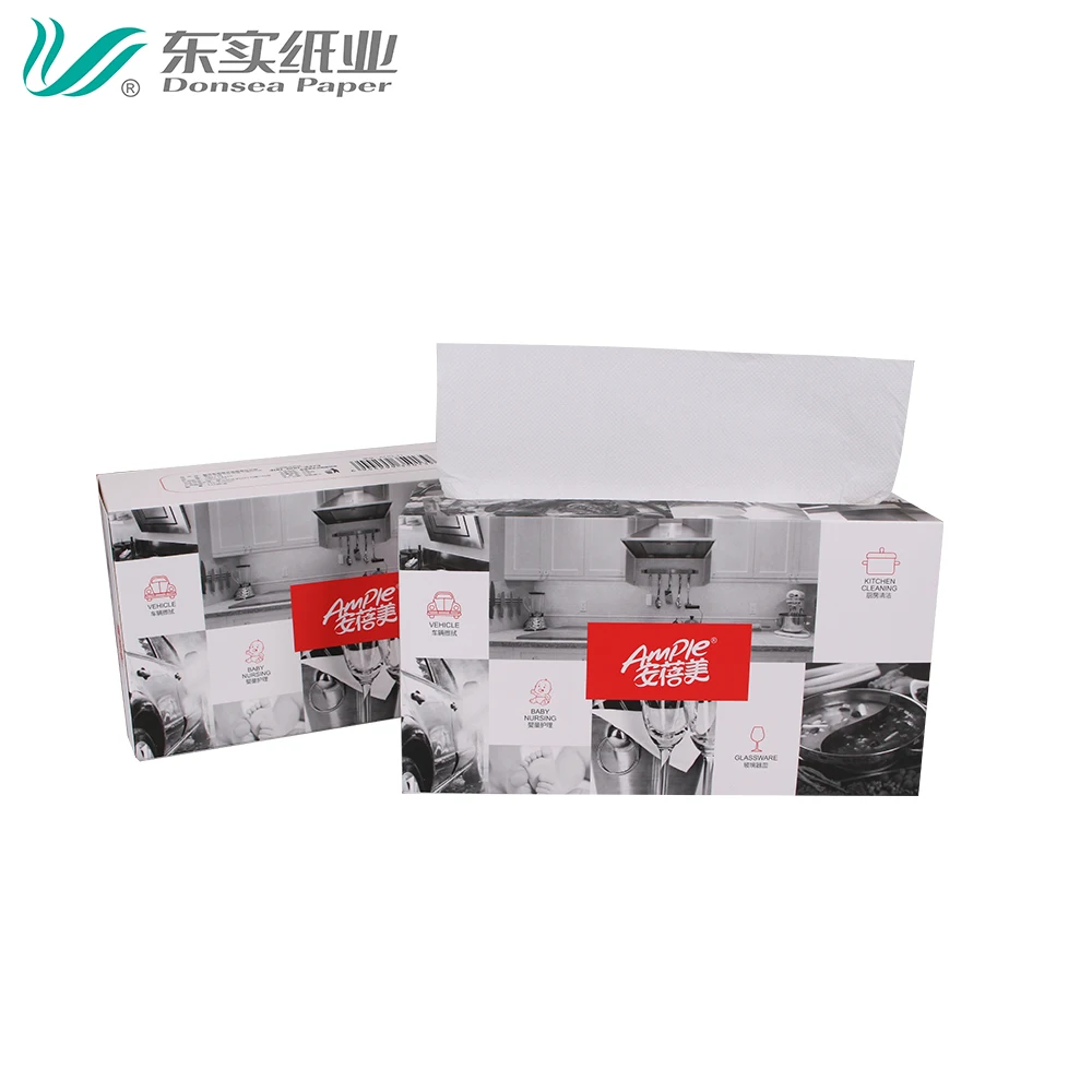 100% натуральное бамбуковое целлюлозное c-fold бумажное полотенце для рук