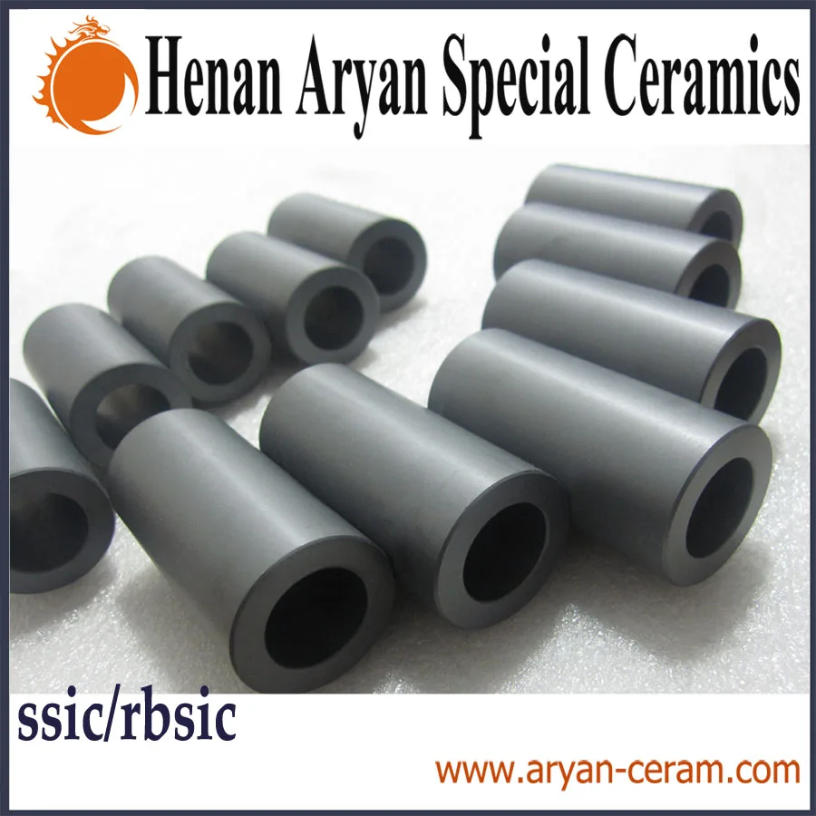 thermal impact resistance industrial ceramic SSIC/RBSIC tube