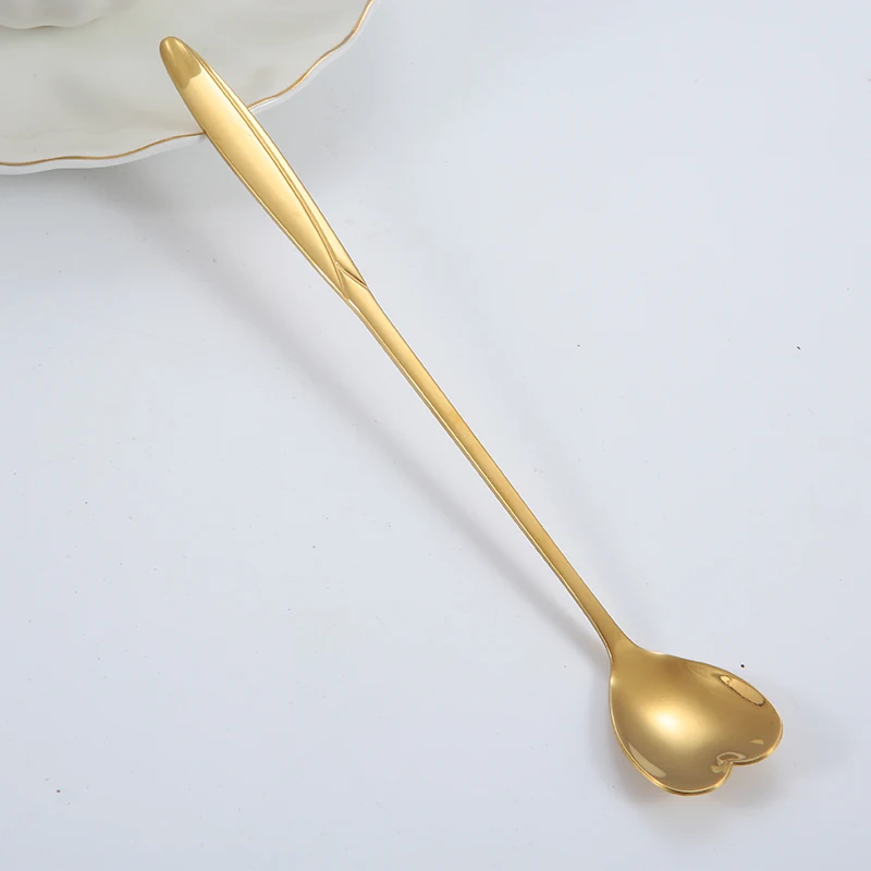 Creative Stainless Steel Flower Shape Coffee Stir Spoon Set With Custom Logo