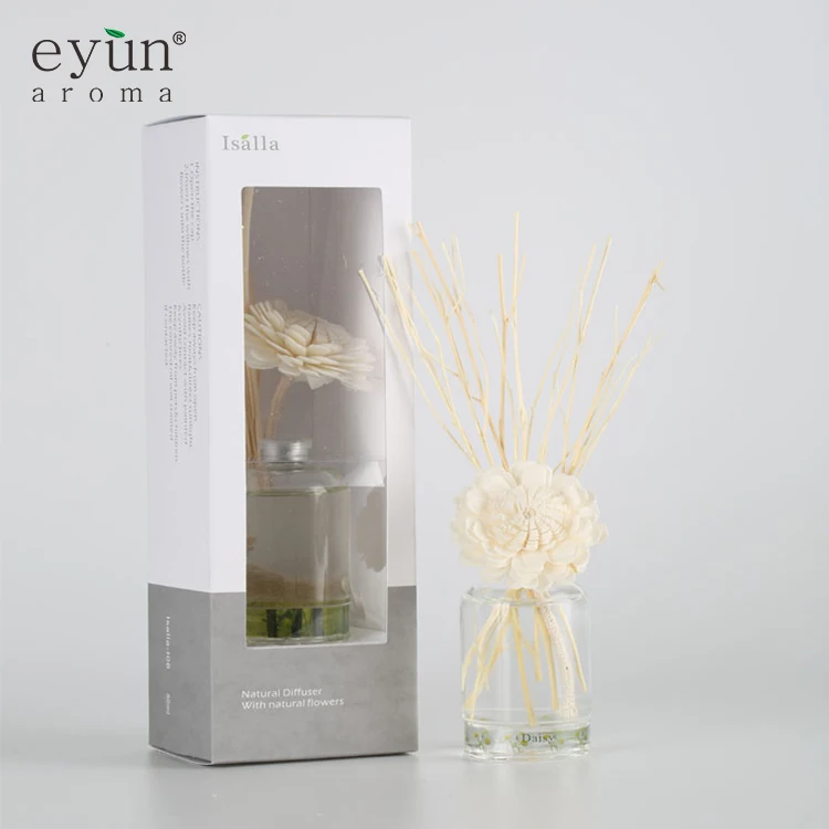 Wholesale glass bottle aromatherapy reed diffuser bottles with stick, diffuser reed for gift set