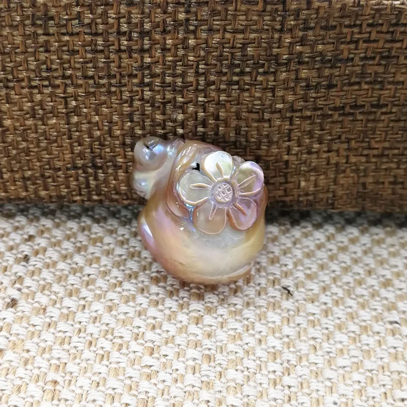 20-25mm handmade carved fireball flower fresh water pearls freeform shaped natural baroque pearl beads