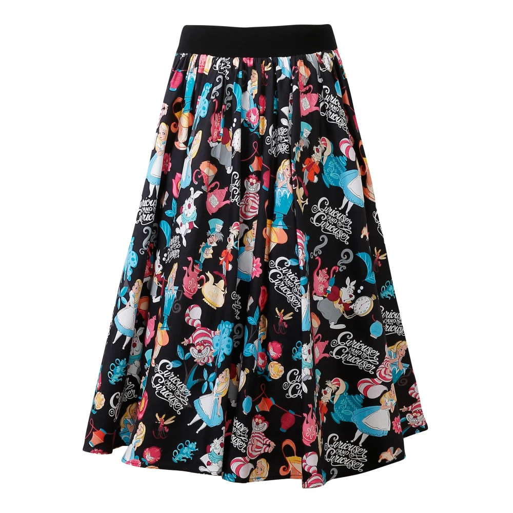 custom made 1950s Novel Print Skirt Mexican Cactus Floral Print Full Circle Skirt
