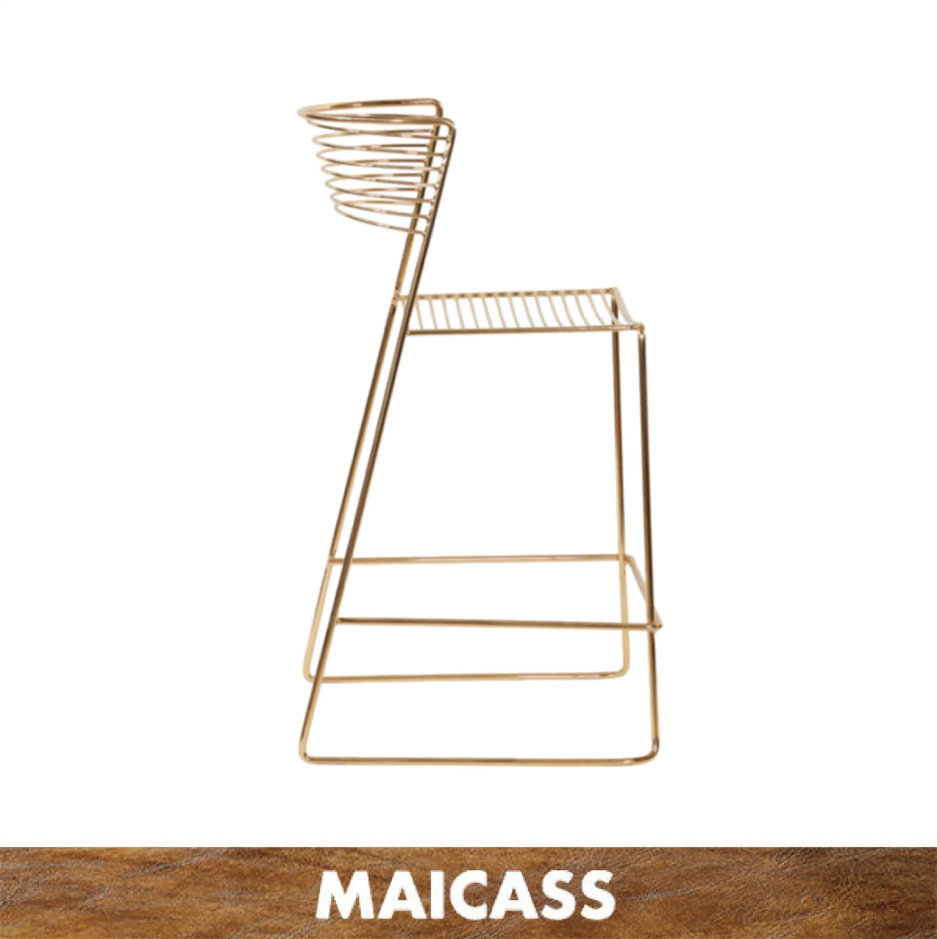 
Stylish gold wire counter stool 